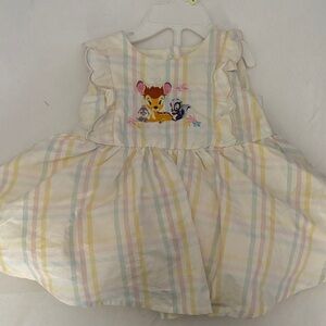 Disney Pastel Striped Kids Formal Dress